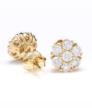 Ziria Diamond Stud Earrings