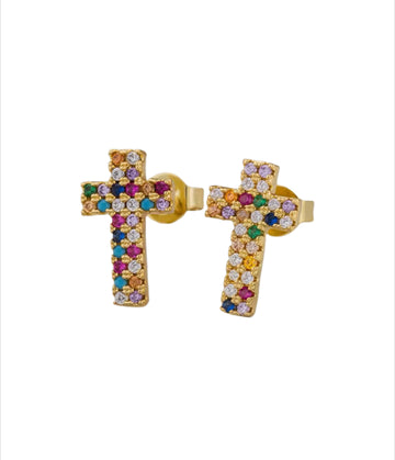 Cross Stud Earring